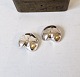 Pair of vintage ear clips in sterling silver