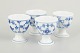 L'Art presents: Royal Copenhagen Blue Fluted Plain egg cups, set of 4, 1920s.