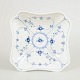 L'Art presents: Royal Copenhagen Blue Fluted Plain square bowl, 1966.