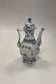 Danam Antik presents: Royal Copenhagen Blue Fluted Full Lace Small hexagonal Coffee Pot No 1030