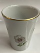 Antik Huset presents: Royal Copenhagen. Envelope vase, Motif PansiesHeight 7 cm