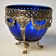 Pegasus – Kunst - Antik - Design presents: Silver sugar bowl with blue glass insert, 19th century.