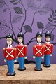 K&Co. presents: Decorative, old Guard Hussars in full uniform in painted wood...