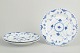 L'Art presents: Royal Copenhagen, Blue Fluted Full Lace dinner plates, set of 3.