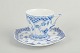 L'Art presents: Royal Copenhagen, Blue Fluted Full Lace coffee cup with saucer.