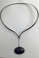 Danam Antik presents: Georg Jensen Sterling Silver Torun Neckring No. 169 and Pendant No. 133
