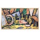 Aabenraa Antikvitetshandel presents: Large William Scharff painting.William Scharff, 1886-1959, Denmark, oil ...