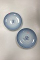 Danam Antik presents: Bing and Grondahl Blue Tone Hotel with Logo Large Saucer - CHIPPED
