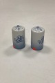 Danam Antik presents: Bing and Grondahl Blue Tone Hotel with Logo Pepper Shaker - CHIPPED