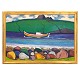 Aabenraa Antikvitetshandel presents: Frimod Joensen, 1915-97, oil on plate. Landscape Faroe Islands. Signed and ...