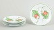 L'Art presents: Bill Goldsmith for Limoges, Fraise, set of 5 plates.