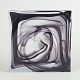 L'Art presents: Kosta Boda, Cirrus Black, art glass object.