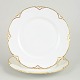 L'Art presents: Haviland/Limoges, set of two porcelain dinner plates.