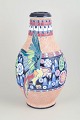L'Art presents: Czechoslovakian Amphora vase with motif of a parrot.