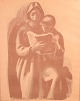 L'Art presents: Sikker Hansen, lithograph, listed Danish artist.