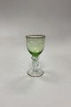 Danam Antik presents: Lyngby Glassworks Seagull Green White Wine Glass