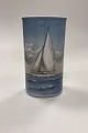 Danam Antik presents: Bing and Grøndahl Art Nouveau Vase - Sailboat No. No. 450/5407