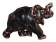 Antik K presents: Royal Copenhagen brown stoneware figurineElephant