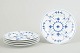 L'Art presents: Royal Copenhagen, Blue Fluted Plain set of 5 cake plates.
