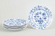 L'Art presents: Meissen, Blue Onion, set of 5 plates.