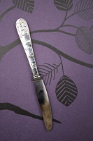item no: Barnebestik - kniv sølv