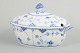 L'Art presents: Royal Copenhagen Blue Fluted Half Lace, large tureen.