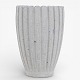 Roxy Klassik presents: Arne Bang.Small fluted vase in stoneware with white glaze. Signed.1 pc. in stock