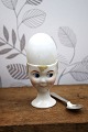 Old egg cup from the 1930s in porcelain with a painted ...