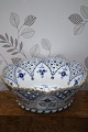 Antique Blue Fluted fruit bowl with openwork edge and ...