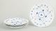 Royal Copenhagen Blue Fluted Plain, set of four dinner plates.