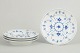 Royal Copenhagen Blue Fluted Plain set of four lunch/salad plates.