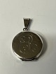 Antik Huset presents: Sterling silver medallion with monogramHeight with loop 3 cm