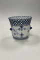 Danam Antik presents: Antique Royal Copenhagen Blue Fluted Full Lace Wine cooler / Vase No 1047
