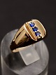 Middelfart Antik presents: 14 carat gold ring with blue topazes
