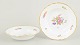 L'Art presents: Royal Copenhagen, Saxon Flower set of two deep soup plates.