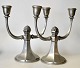 Pegasus – Kunst - Antik - Design presents: Pair of tin candlesticks, circa 1930. Art Deco. Denmark.