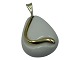 Antik K presents: Royal CopenhagenLarge pendant in white porcelain and gilded silver
