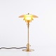 Osted Antik & Design presents: Poul Henningsen Table Lamp Model PH 2/1 Limited Edition in Brass with Amber ...
