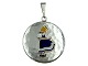 Antik K presents: MEKA sterling silver and enamelIrma pendant in very heavy quality