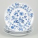 Meissen Blue Onion, set of four dinner plates.