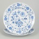 Meissen Blue Onion, set of two dinner plates.