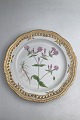 Royal Copenhagen Flora Danica Plate with pierced border ...