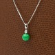 Antik Damgaard-Lauritsen presents: A necklace in 14k white gold set with diamond and jadeite