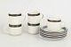 L'Art presents: Arabia "Karelia", set of five coffee cups with matching saucers.