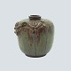 Antik Damgaard-Lauritsen presents: Arne Bang; Small stoneware vase with green and brown glaze