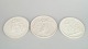 L'Art presents: Royal Copenhagen, set of three biscuit wall plaques after Thorvaldsen.