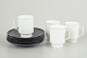 L'Art presents: Tapio Wirkkala for Rosenthal, set of four demitasse espresso cups with matching saucers.