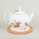 L'Art presents: Royal Worcester Evesham, teapot with stand.