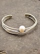 Middelfart Antik presents: Sterling silver bangle with pearl