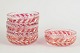 L'Art presents: Bohemian crystal glass, set of four dessert bowls.
